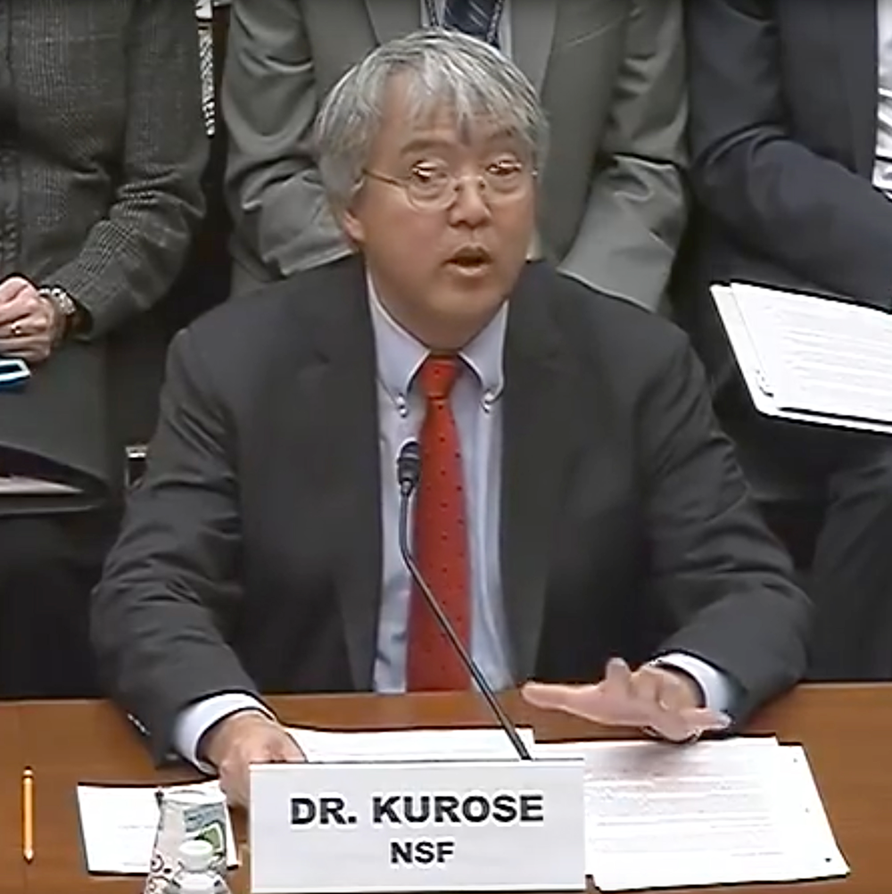 Jim Kurose testifying at congressional hearing